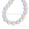 Factory direct clear white 5mm round shape natural stone loose beads